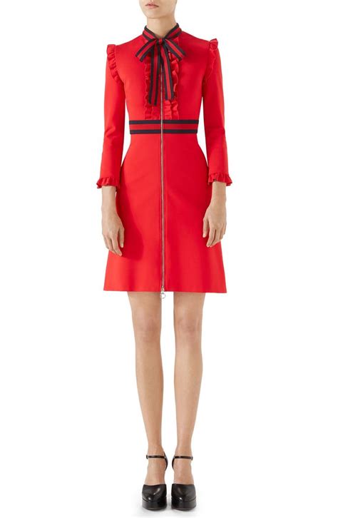 gucci ruffle bib dress|Gucci dresses for women.